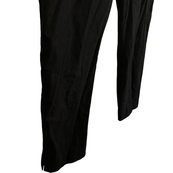 Chicos Womens Black Stretch Pull On Tapered Flat Front Pants Slacks sz 3R / 16 - Picture 2 of 15